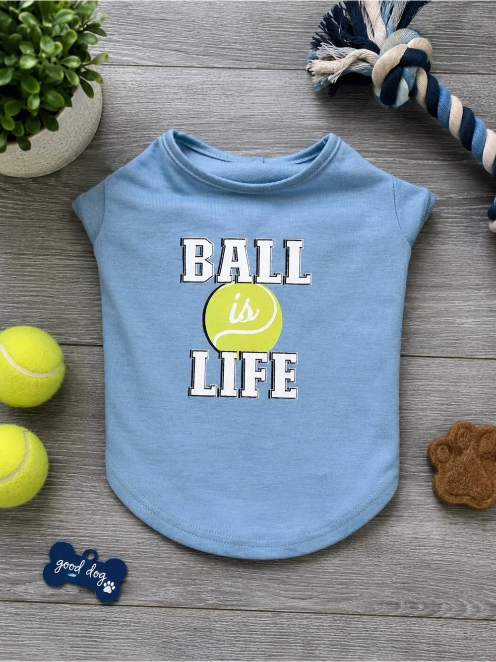 2-Piece Bundle Set | Blue Graphic Dog Shirt Bundle Size: Mediums | NWT